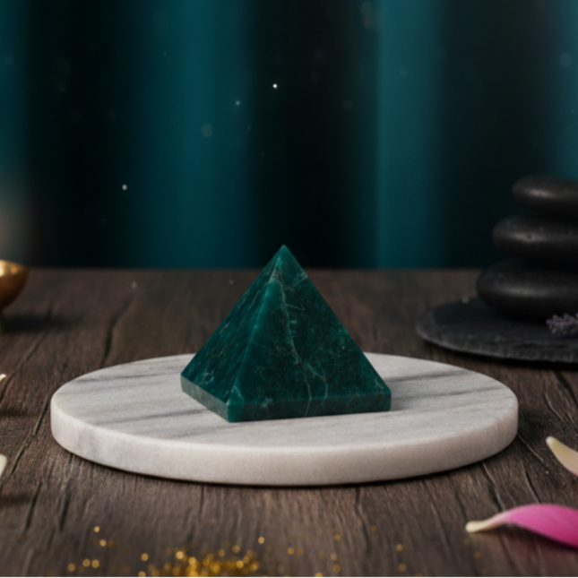 100% Pure Amazonite Crystal Pyramid