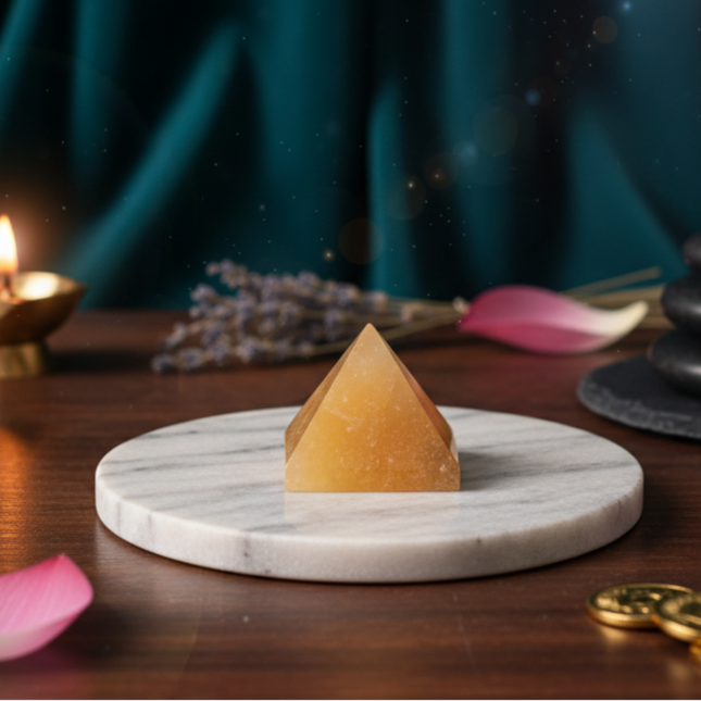 100% Pure Yellow Aventurine Crystal Pyramid
