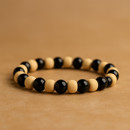 Black Agate Protection Band