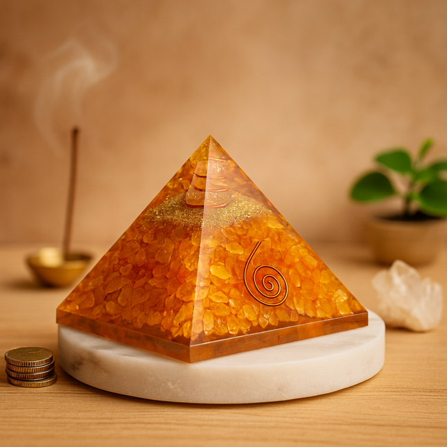 Citrine Crystal Pyramid