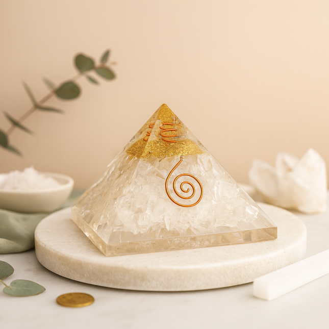 Clear Quartz Crystal Pyramid