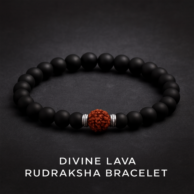 Divine Lava Rudraksha Bracelet