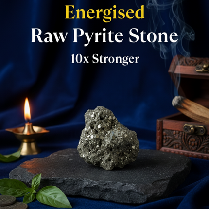 Energised Raw Pyrite Gemstone - 10x Stronger