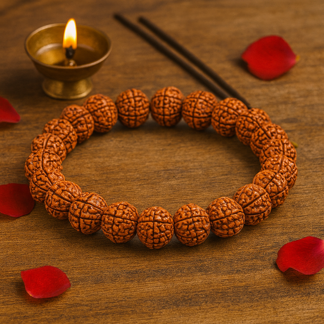 Kashi Divine Siddh 7 Mukhi Rudraksha Energy Bracelet