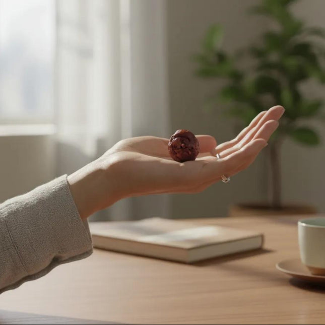 Kashi Divine Siddh Authentic Nepal 4 Mukhi Rudraksha - 18mm - 22mm