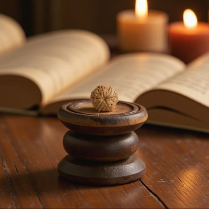 Kashi Divine Siddh Authentic Nepal 6 Mukhi Rudraksha - 18mm - 22mm