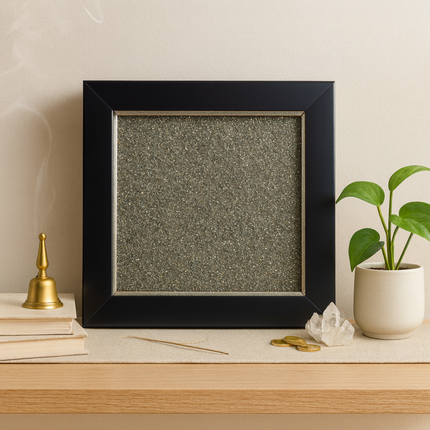 Raw Pyrite Dust Frame