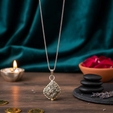 Raw Pyrite Healing Pendant