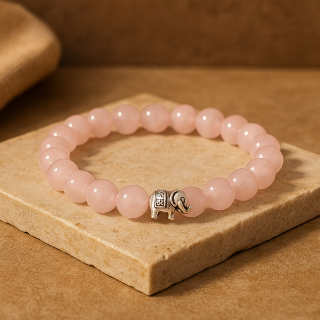 Women's Rose Quartz Band (6mm Beads)